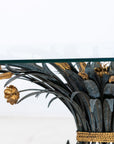 Hollywood Regency Gilt Metal Sheaf of Wheat Coffee Table, France Mid 20th C.
