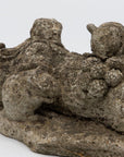 Reconstituted Stone Family of Mice Garden Ornament, England 20th C.