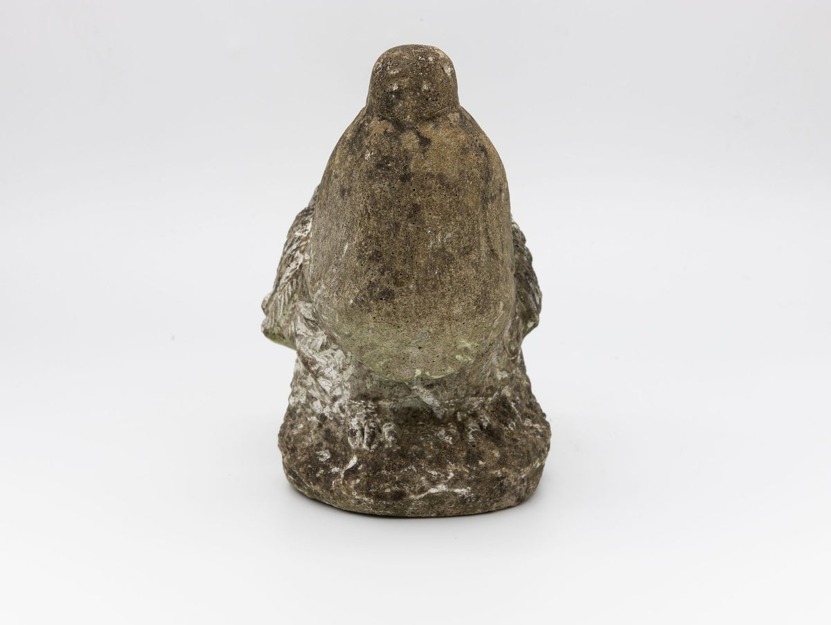 Reconstituted Stone Dove Garden Ornament, English Mid 20th C,