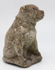 Composite Stone Bull Dog Garden Ornament, England 1970s