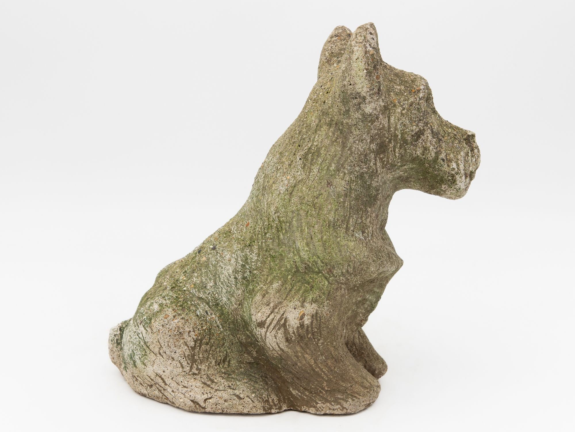 Composite Stone Scottie or Westie Dog, English Mid 20th C.