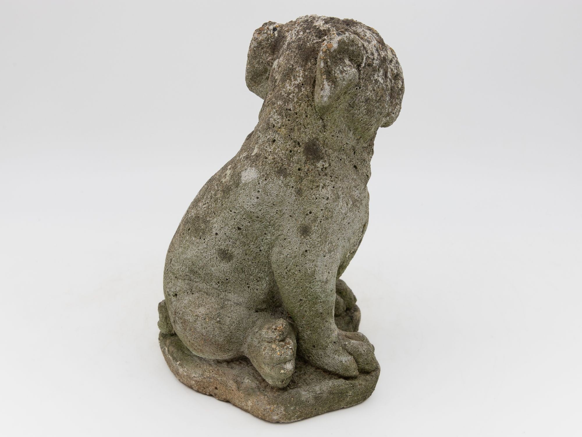 Composite Stone Bull Dog Garden Ornaments, England 1970s