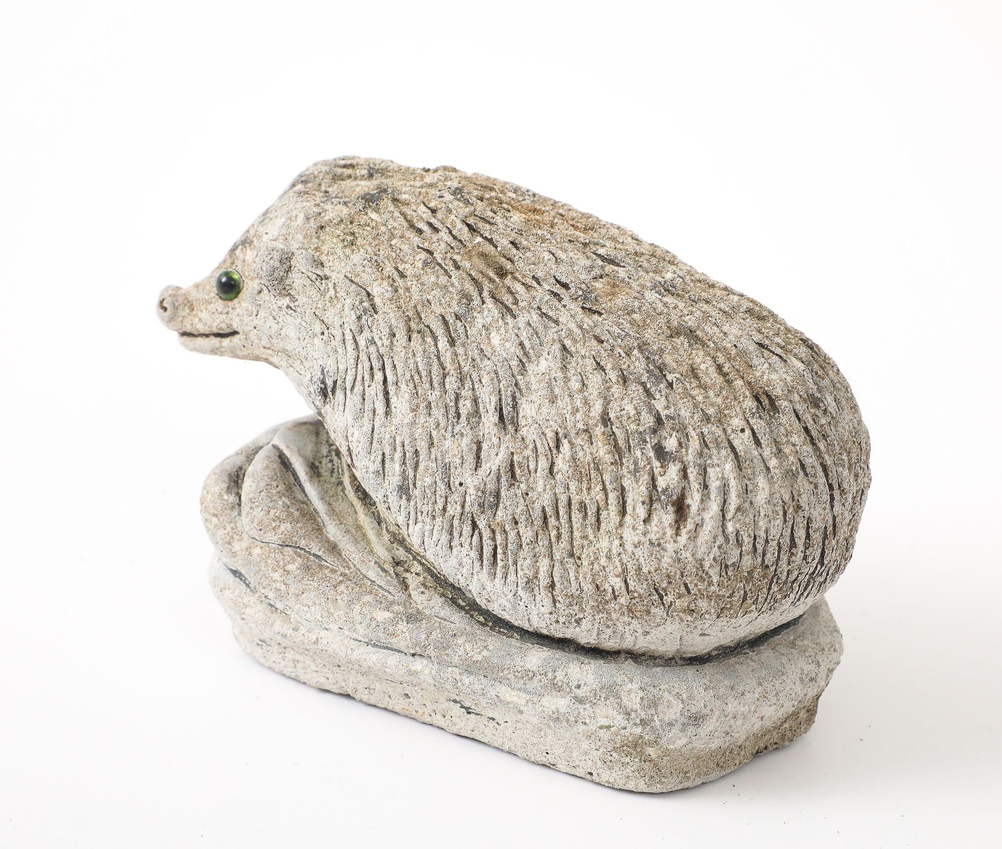 Reconstituted Stone Hedgehog Garden Ornament, 20th Century