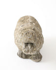 Composite Stone Hippopotamus Garden Ornament, English 20th Century