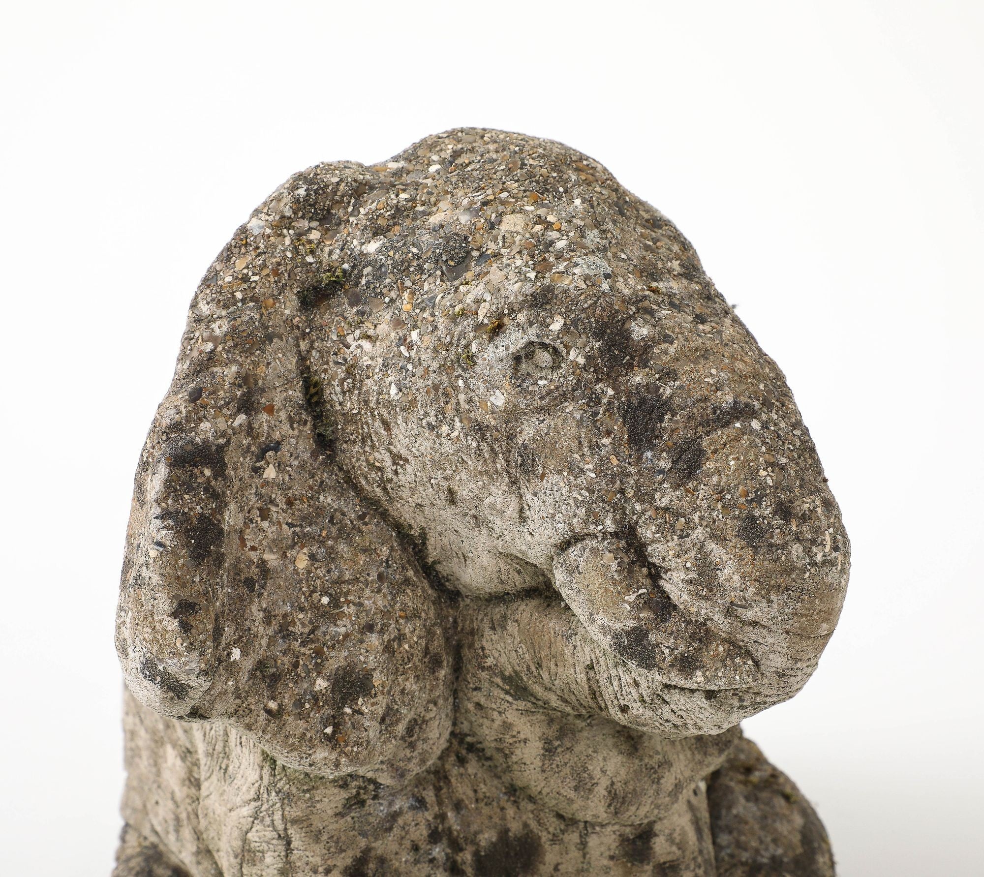 Cast Stone Elephant Garden Statue, France Mid 20th C.