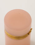 Antique French Pink Cylindrical Opaline Box, Early 20th C.