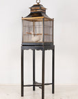 Regency Style Tole Birdcage on Stand, USA, 20th Century