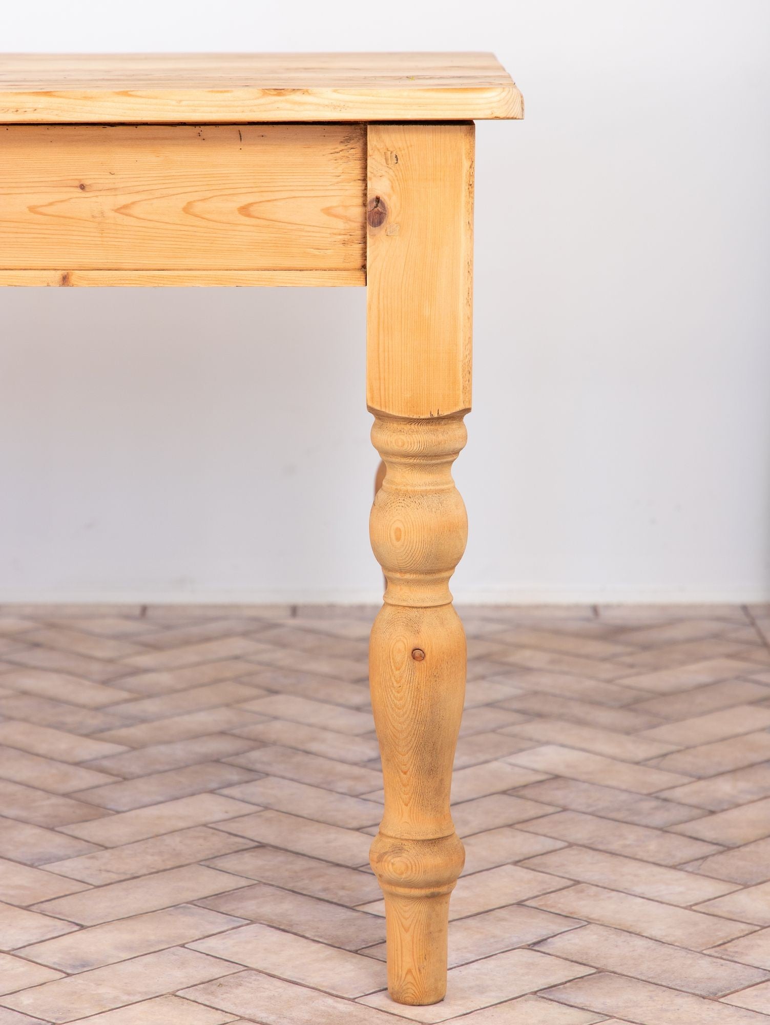 Vintage Pine Farmhouse Table, USA 1960s