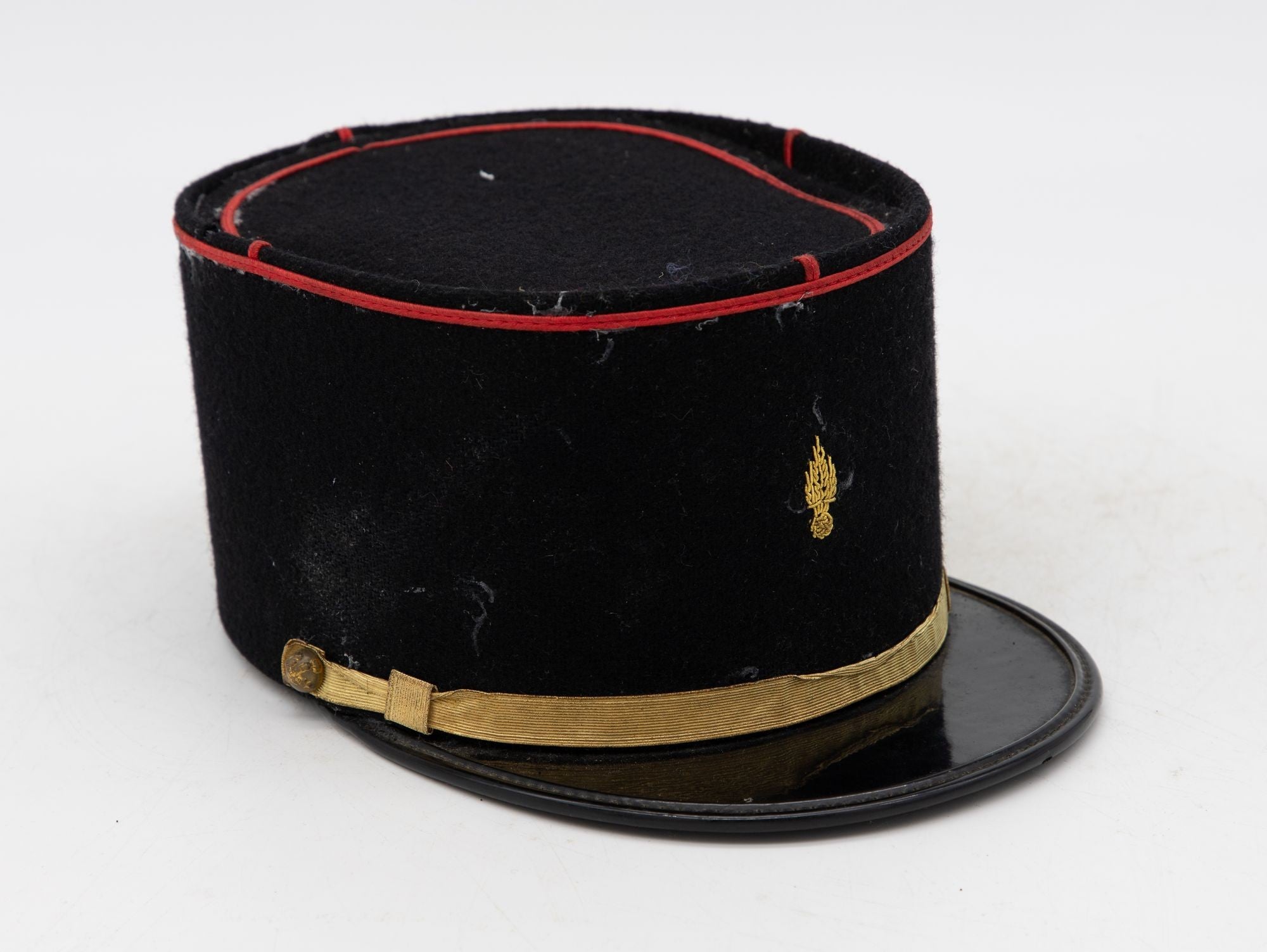 Vintage French Military Academy Officers Hat, Mid Century
