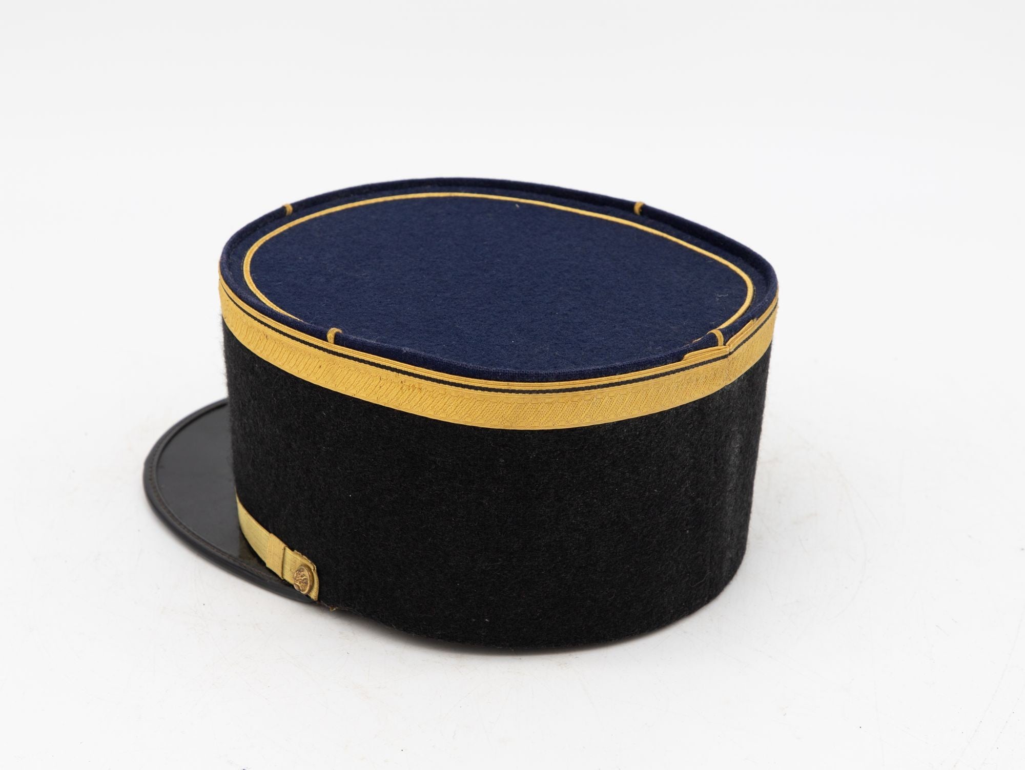 Vintage French Military Academy Officers Hat, Mid Century