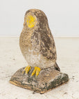 Vintage Stone Owl Garden Ornament