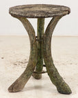 Faux Bois Reconstituted Stone Table, Scotland Early 20th C.