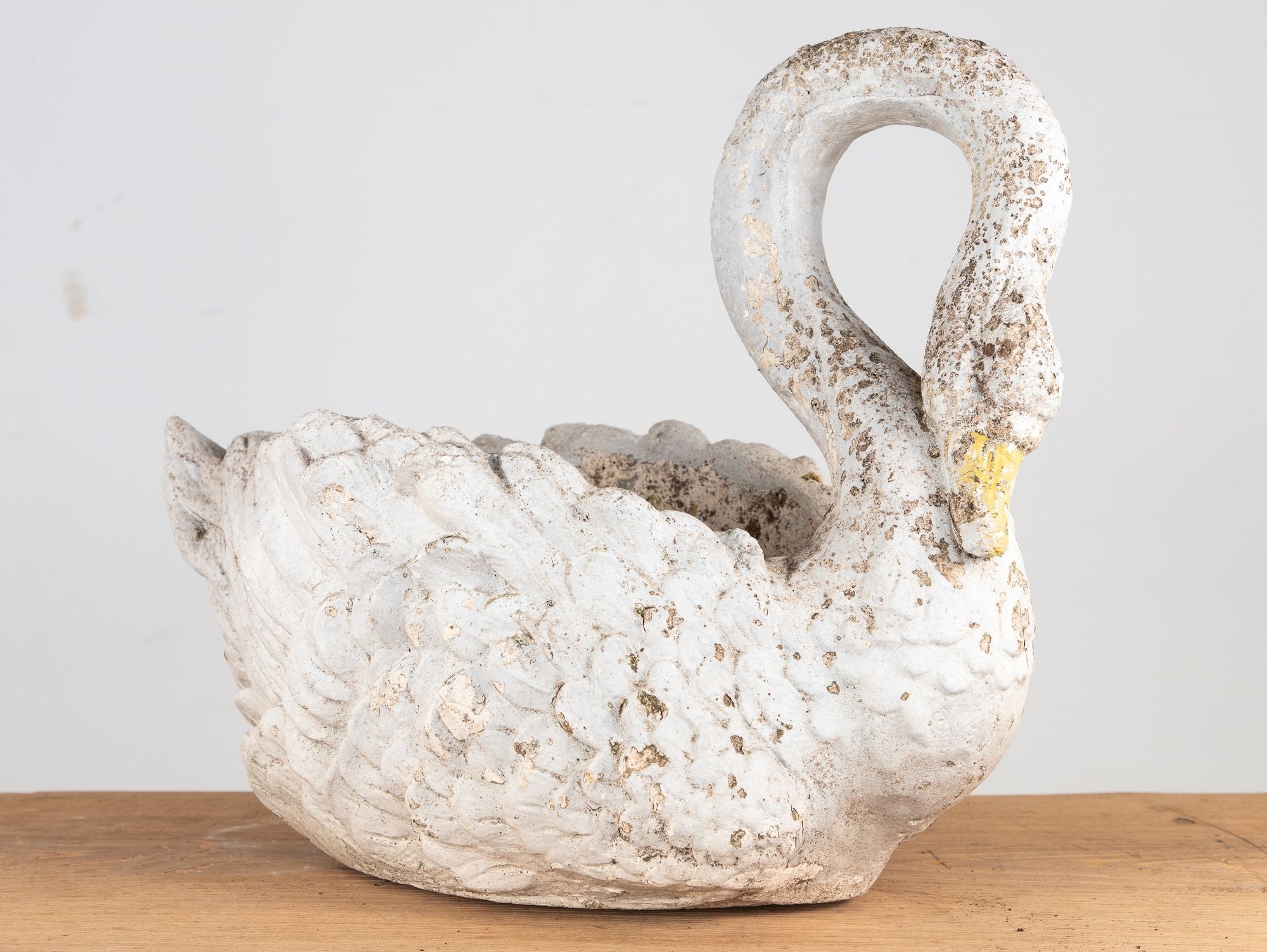 Reconstituted Stone Swan Planter, English Early 20th Century