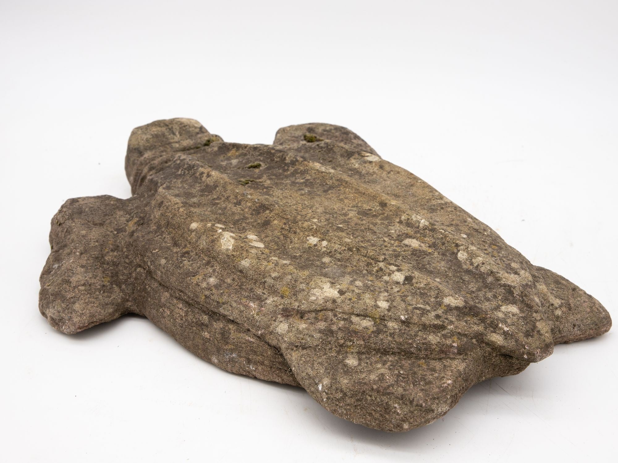 Vintage Reconstituted Stone Turtle Garden Ornament, England mid 20th Century