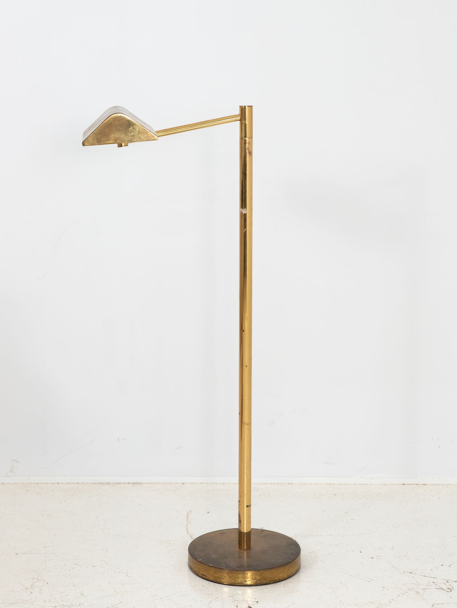 Vintage Brass Floor Lamp, France mid 20th Century
