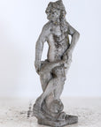 Limestone Garden Figure of Standing Neptune or Poseidon, Denmark circa 1930–50
