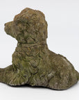 Vintage Reconstituted Stone Dog Terrier, English Mid 20th C.