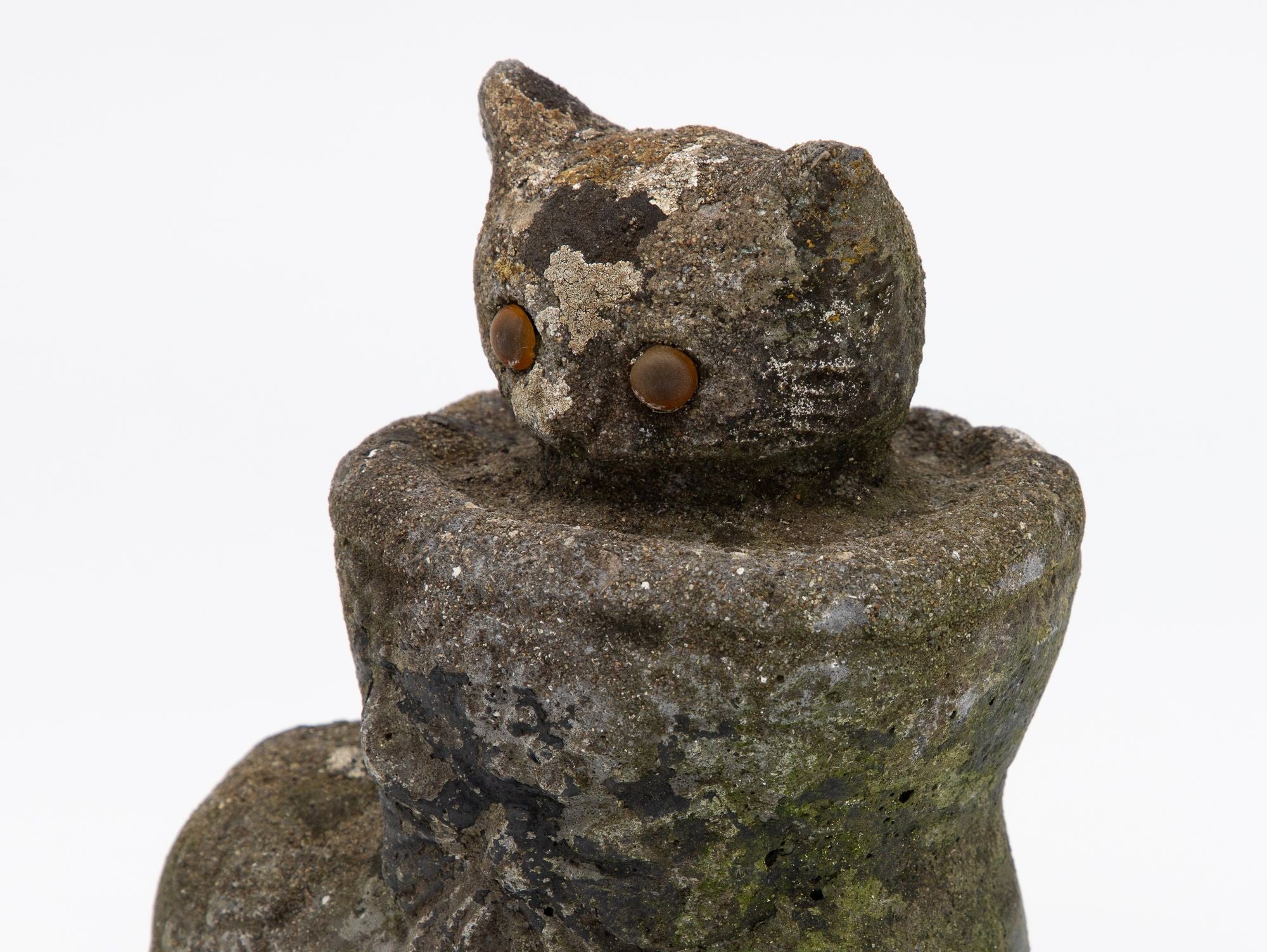 Composite Stone Kitten in Boot Garden Ornament, English 20th Century