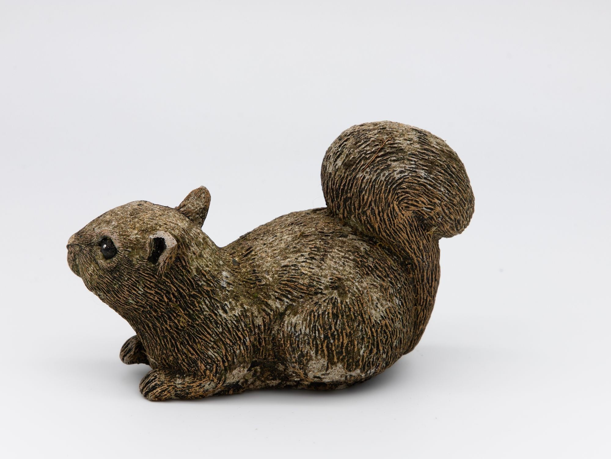 Composite Stone Squirrel Garden Ornament, English 20th Century