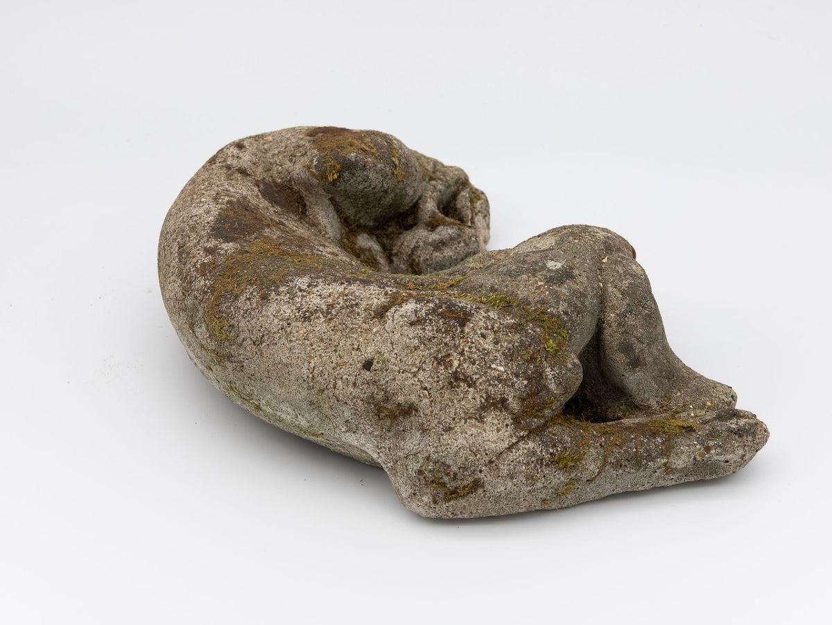 Reconstituted Stone Dog Spaniel Garden Ornament, England 20th Century