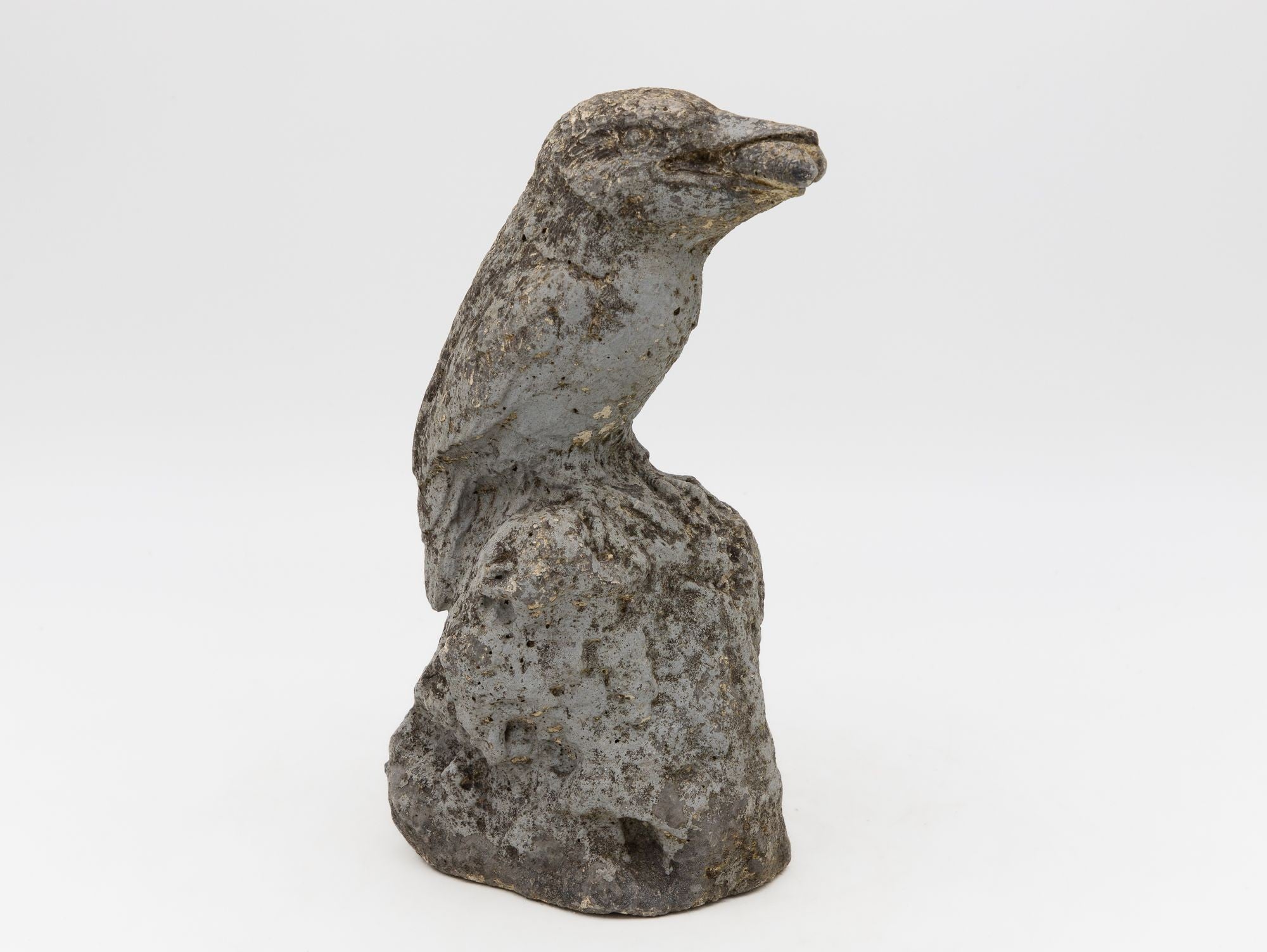 Reconstituted Stone Raven, English Mid 20th C.
