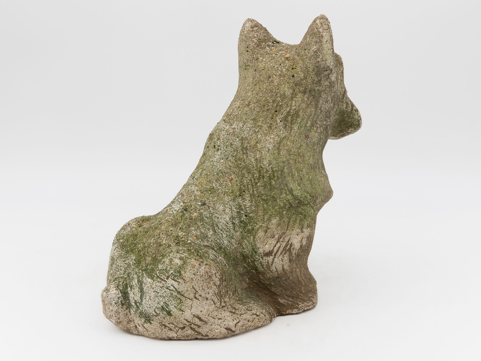 Composite Stone Scottie or Westie Dog, English Mid 20th C.