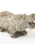 Composite Stone Hippopotamus Garden Ornament, English 20th Century