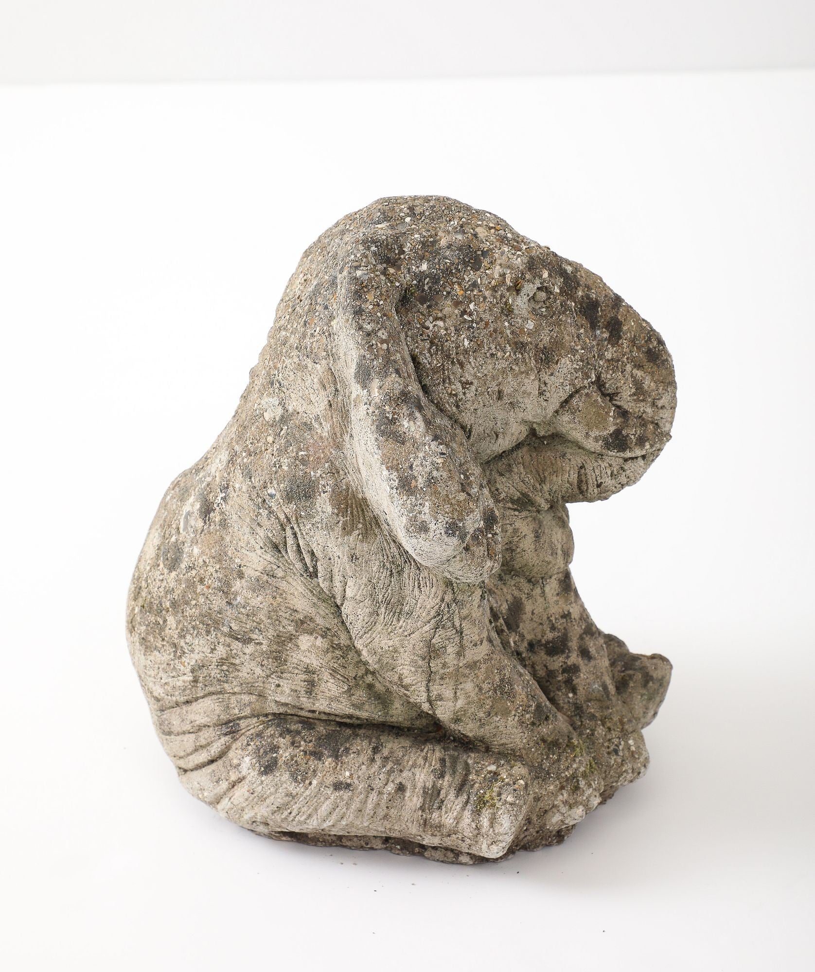 Cast Stone Elephant Garden Statue, France Mid 20th C.