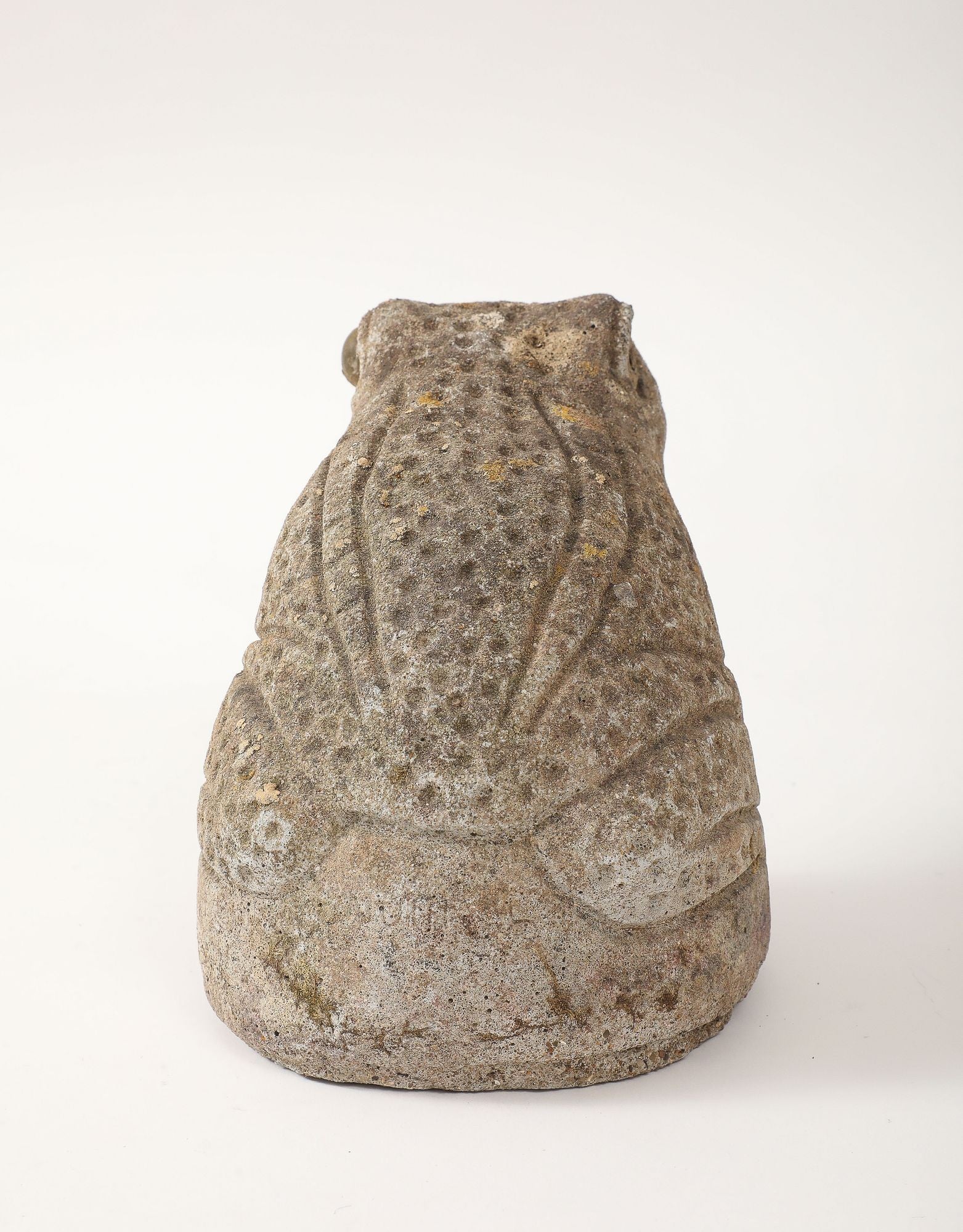 Reconstituted Stone Frog Garden Ornament, England 1960s