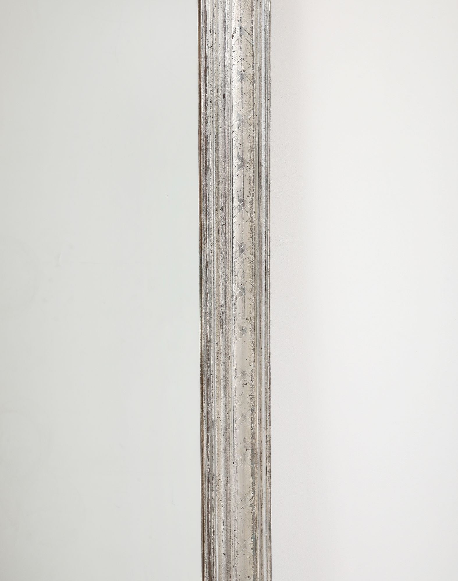 French Silver Gilt Louis Philippe Mirror, Late 19th C.