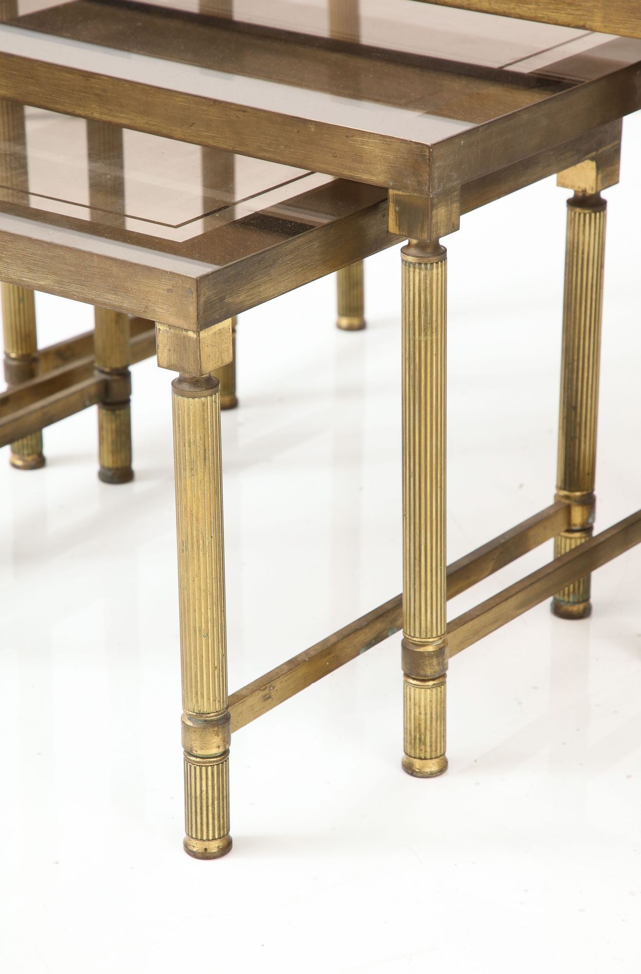 Maison Bagues Trio of Nesting Tables, France Mid 20th Century