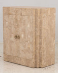 Tessalated Travertine Cabinet, Late 20th C