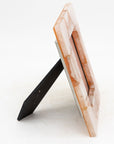 Genuine Pink Quartz/Glass 5” x 7" photo frame by Tozai Home, 2015