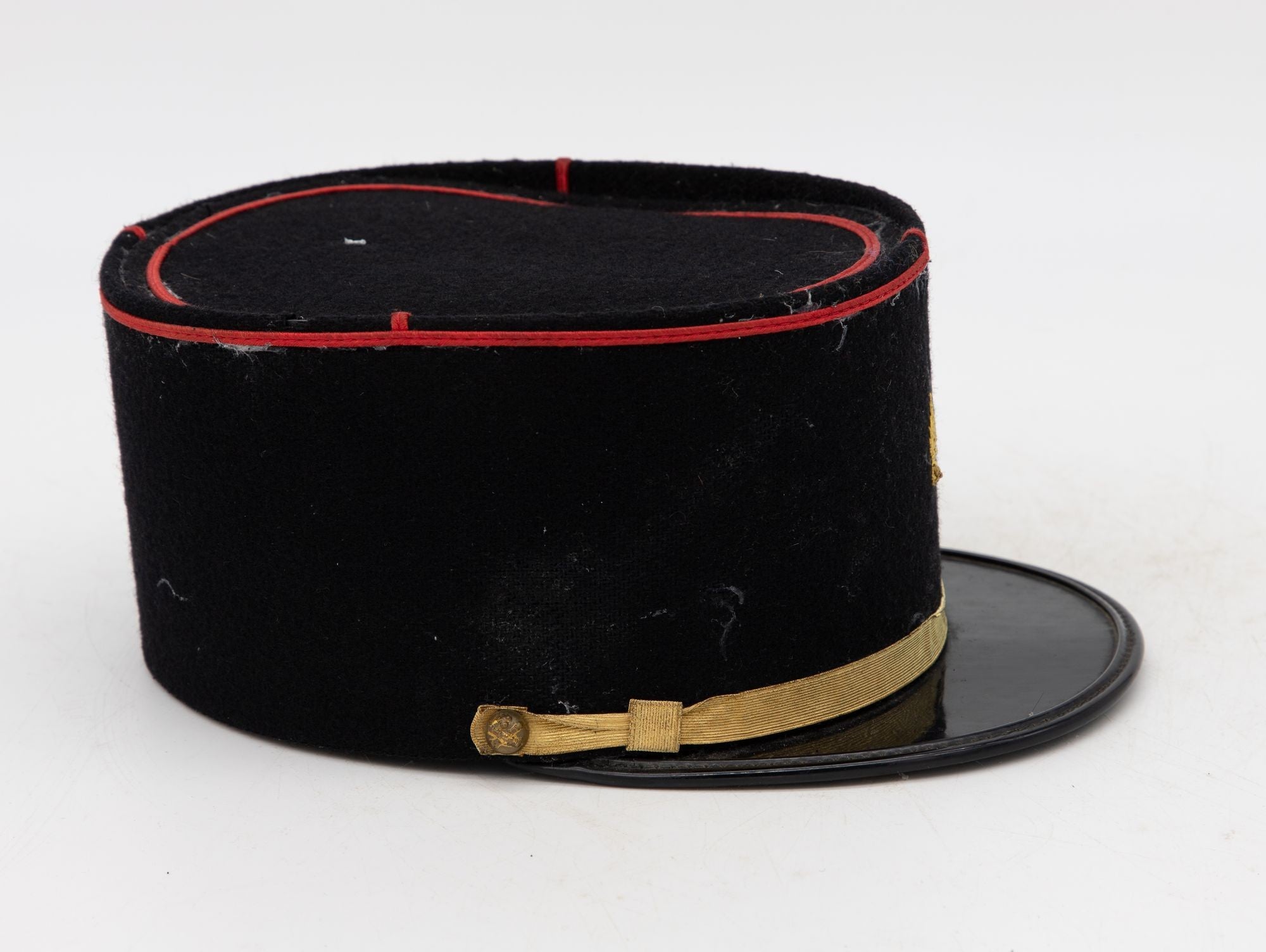 Vintage French Military Academy Officers Hat, Mid Century