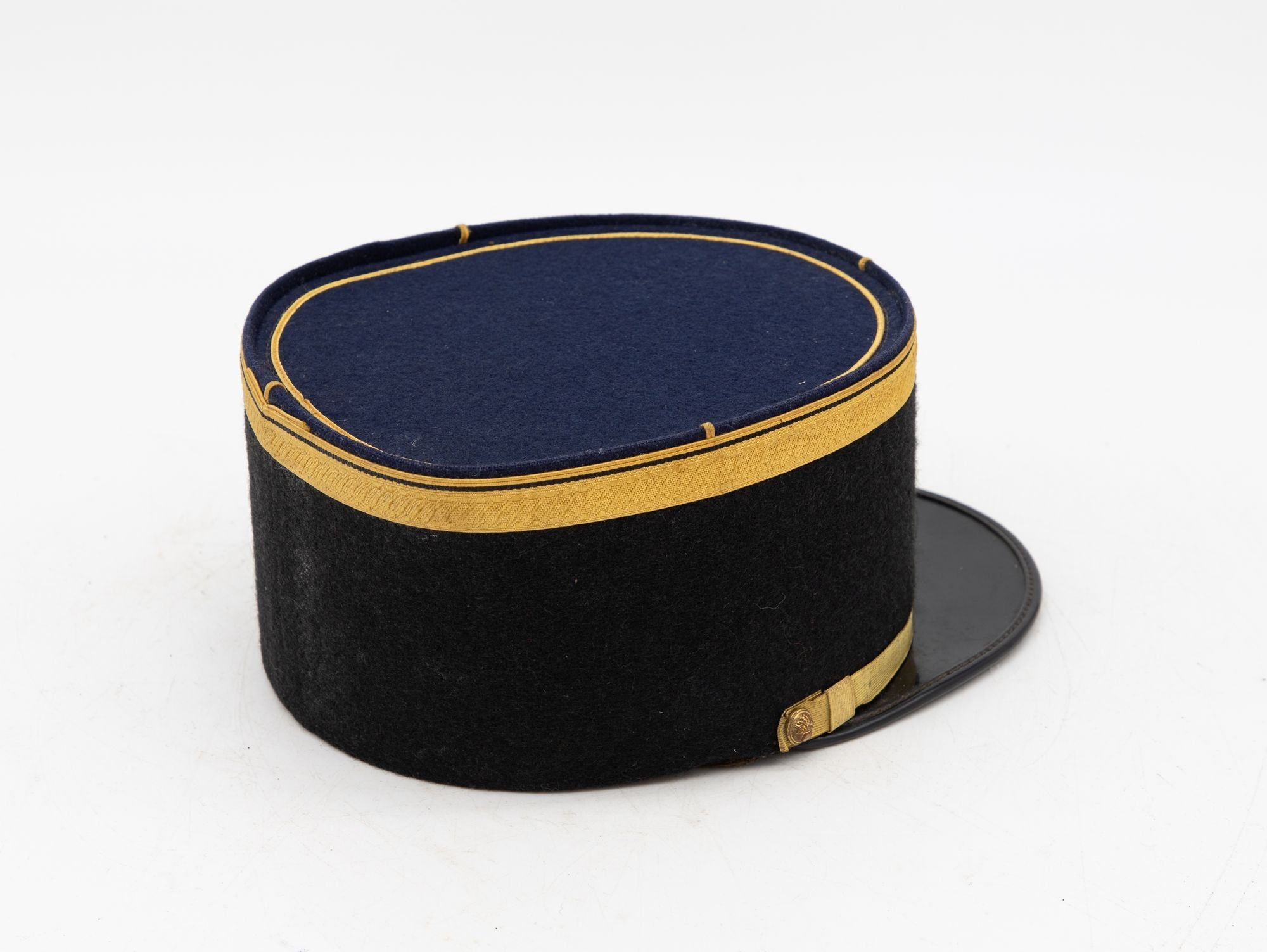 Vintage French Military Academy Officers Hat, Mid Century