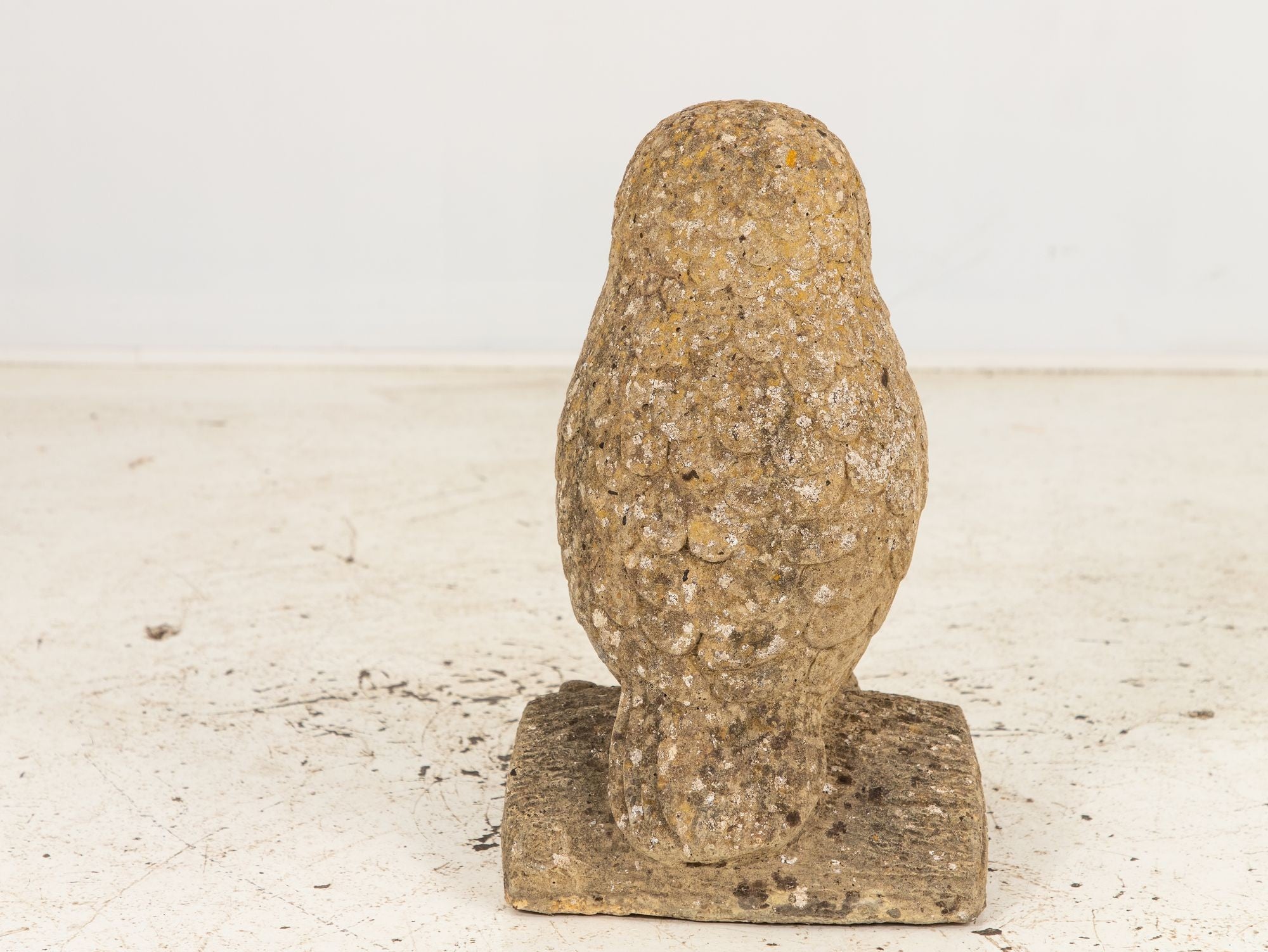 Vintage Stone Owl Garden Ornament