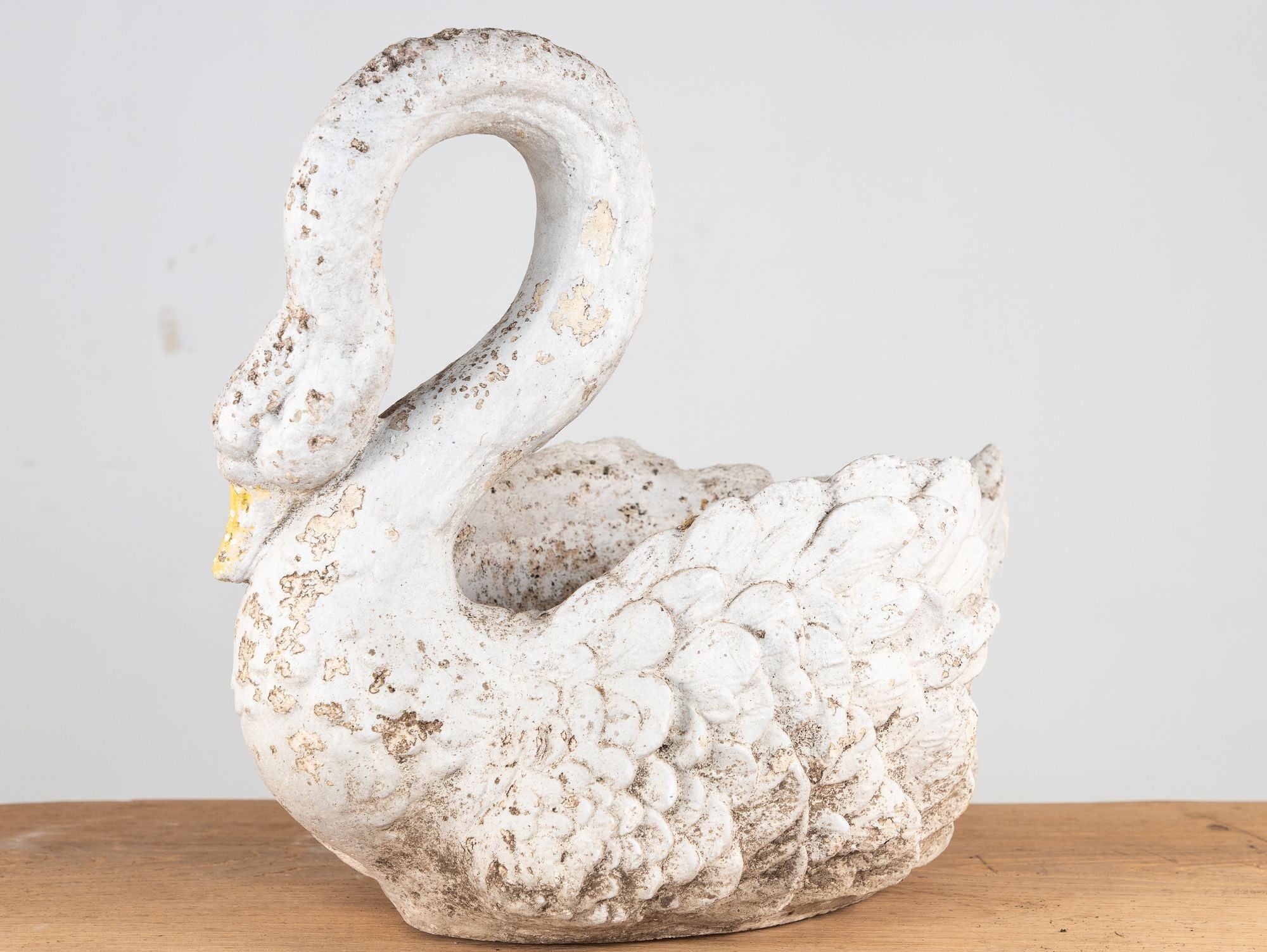 Reconstituted Stone Swan Planter, English Early 20th Century