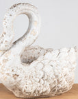 Reconstituted Stone Swan Planter, English Early 20th Century