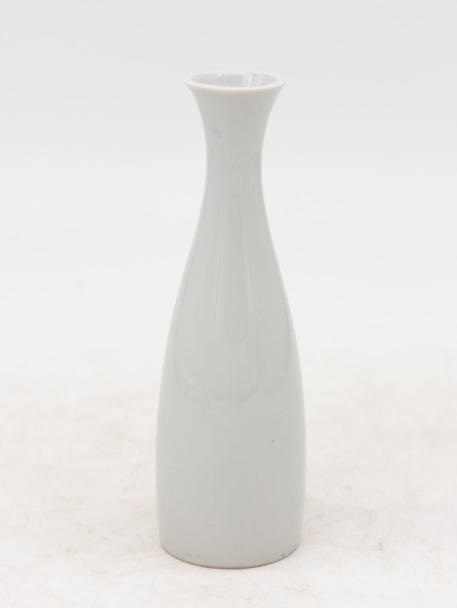 Collection of Three White Single Bud Vases, French Early 21st C.