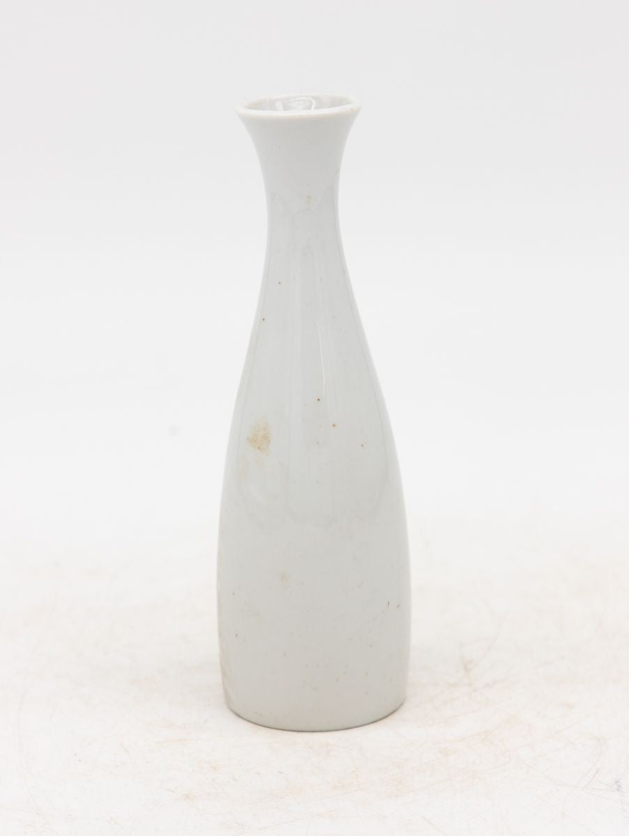 Collection of Three White Single Bud Vases, French Early 21st C.