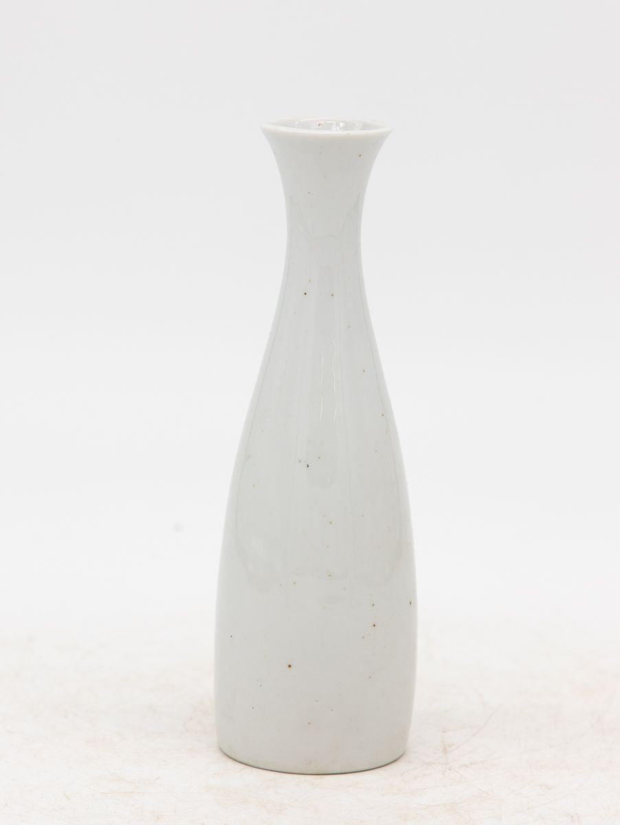 Collection of Three White Single Bud Vases, French Early 21st C.
