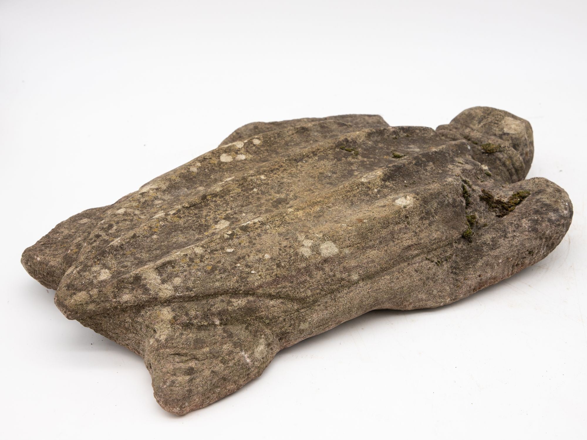 Vintage Reconstituted Stone Turtle Garden Ornament, England mid 20th Century