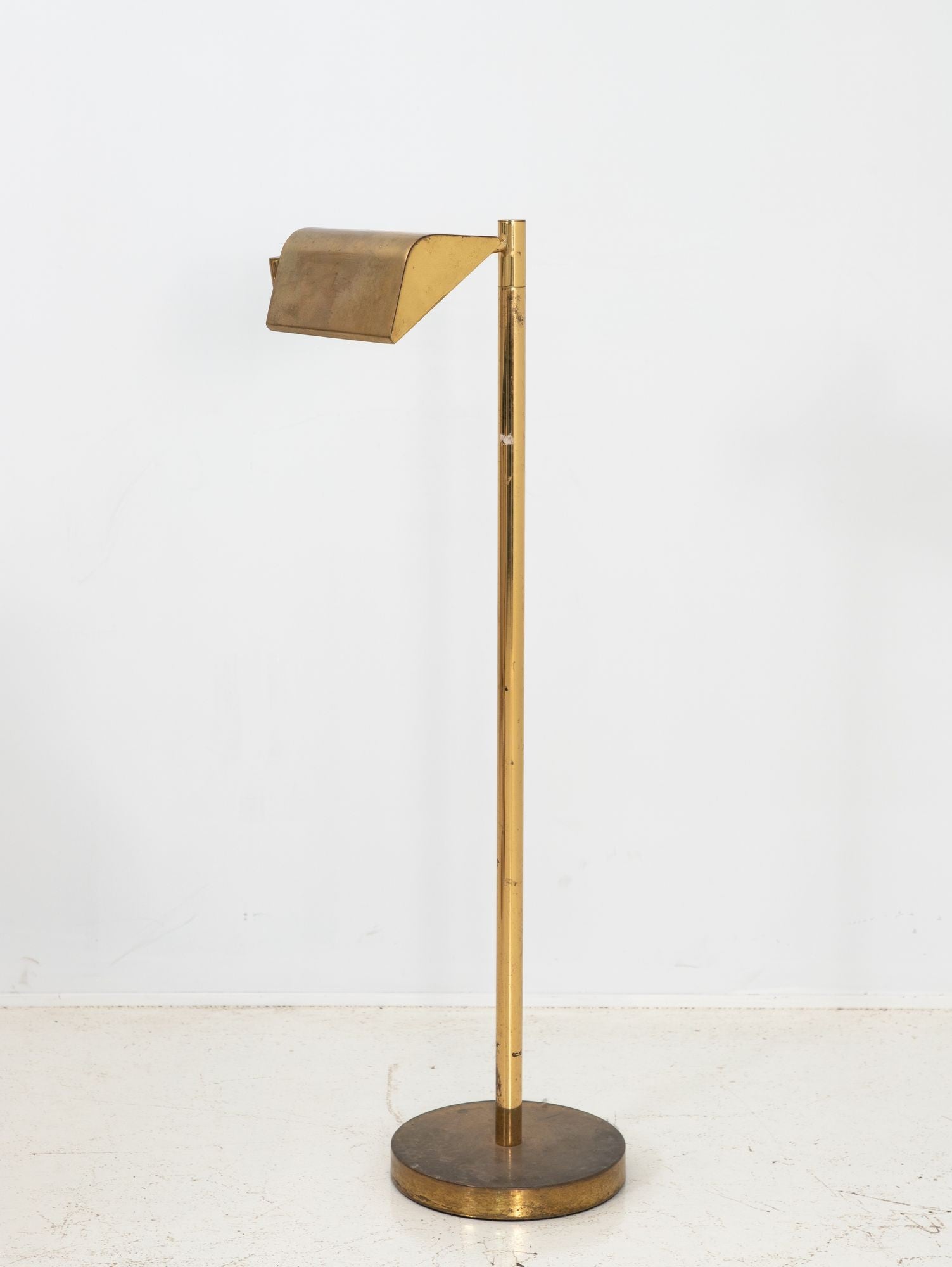 Vintage Brass Floor Lamp, France mid 20th Century