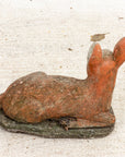 Brown Painted Doe or Deer Garden Ornament