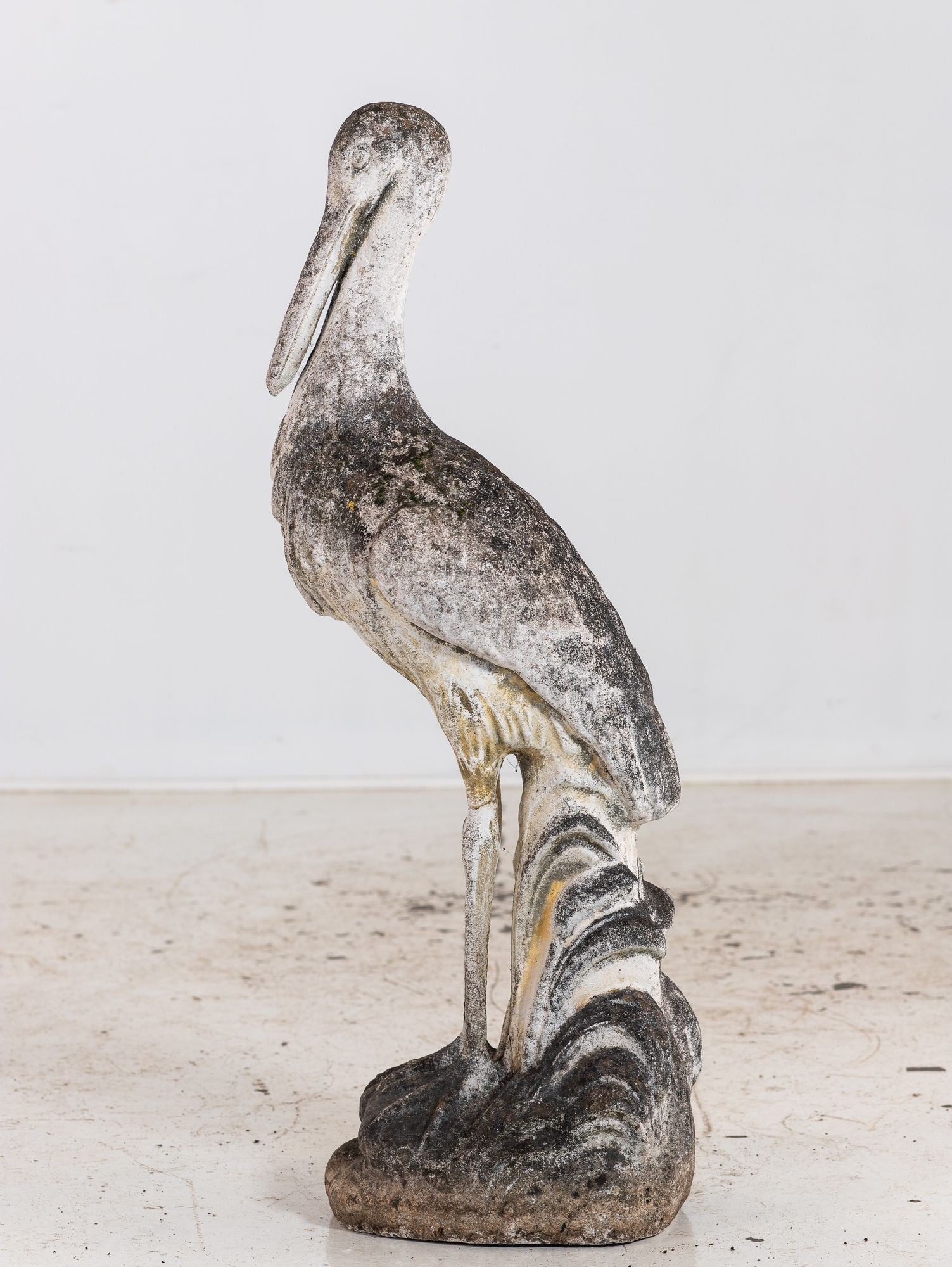 Reconstituted Heron or Crane Sculpture, French 1950s–60s