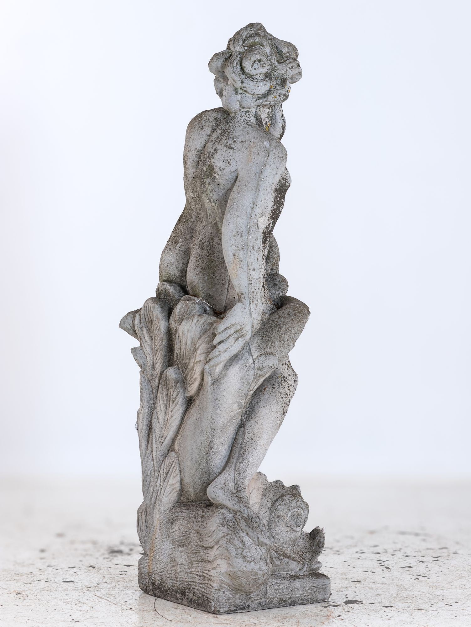 Limestone Garden Figure of Standing Neptune or Poseidon, Denmark circa 1930–50