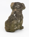 Vintage English Bulldog or Pug Dog Stone Garden Statue, English mid 20th C.