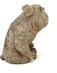 English Bulldog Garden Statue, English Mid 20th C.
