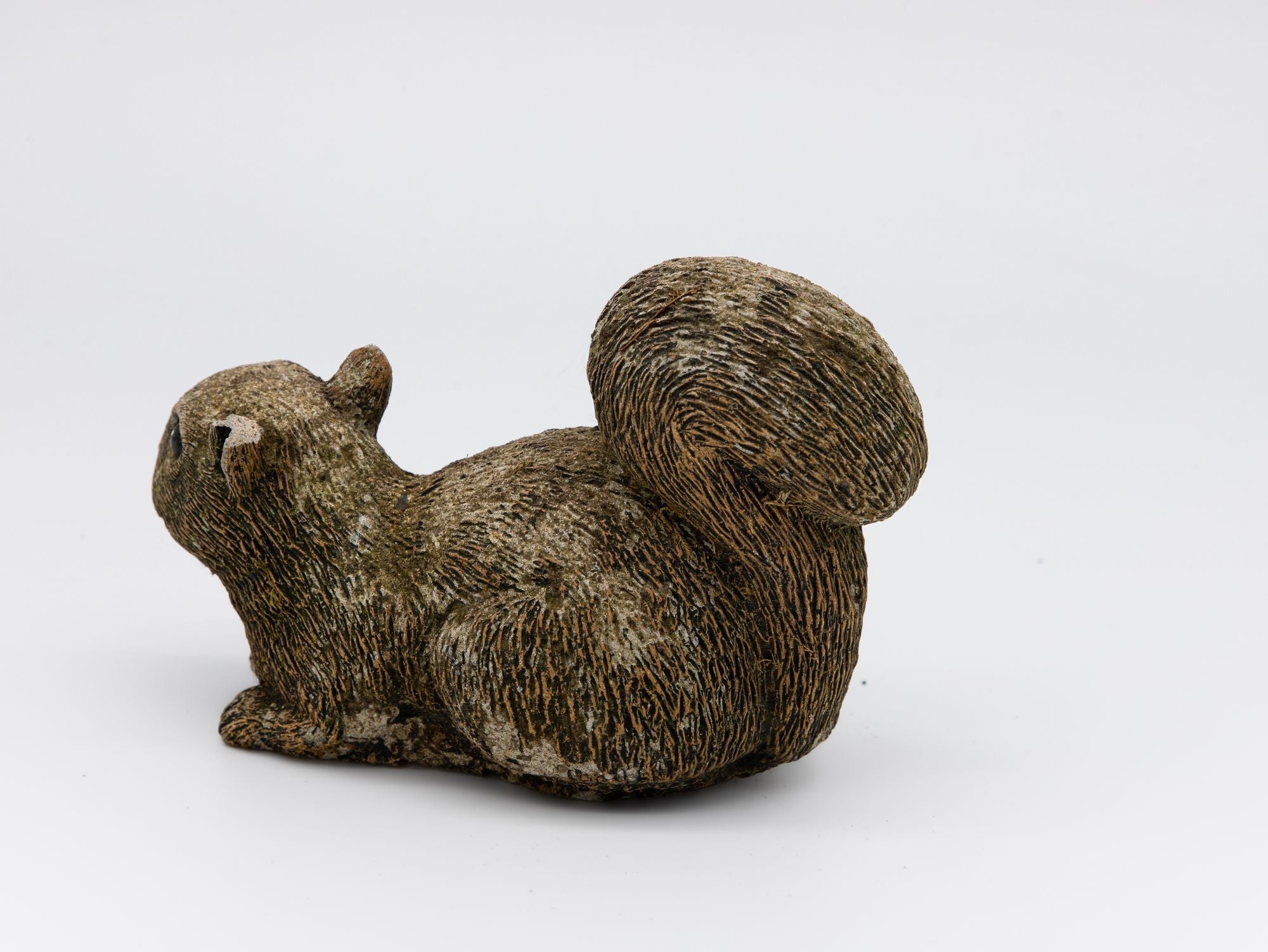 Composite Stone Squirrel Garden Ornament, English 20th Century
