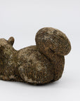 Composite Stone Squirrel Garden Ornament, English 20th Century